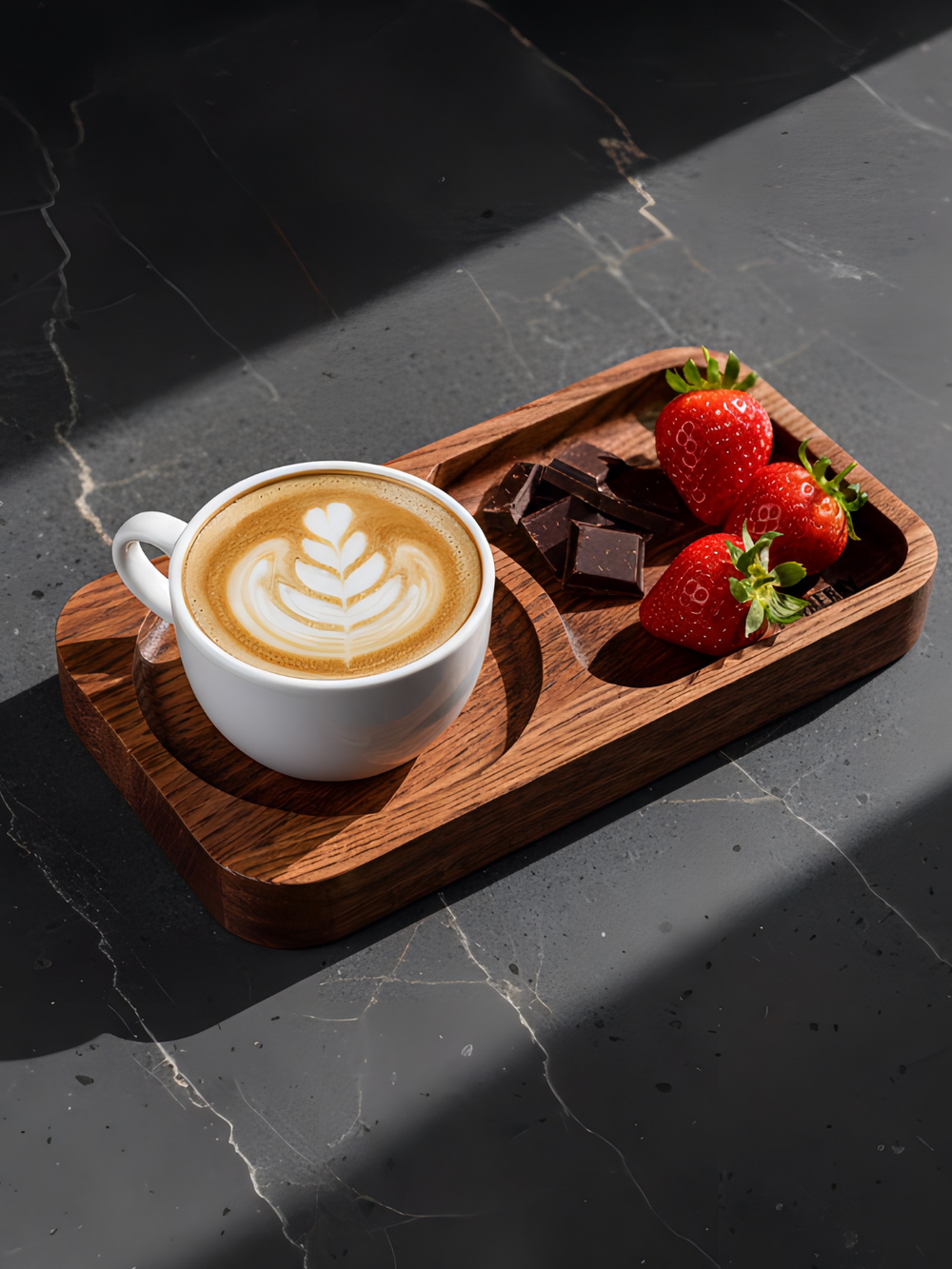 Подставка-поднос под кружку деревянная