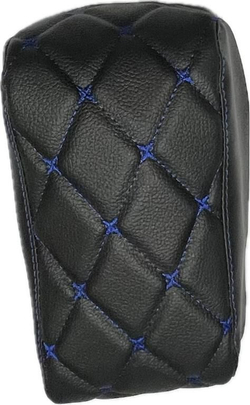 Чехол на штатный подлокотник Лада Приора (синяя нить Бабочка)