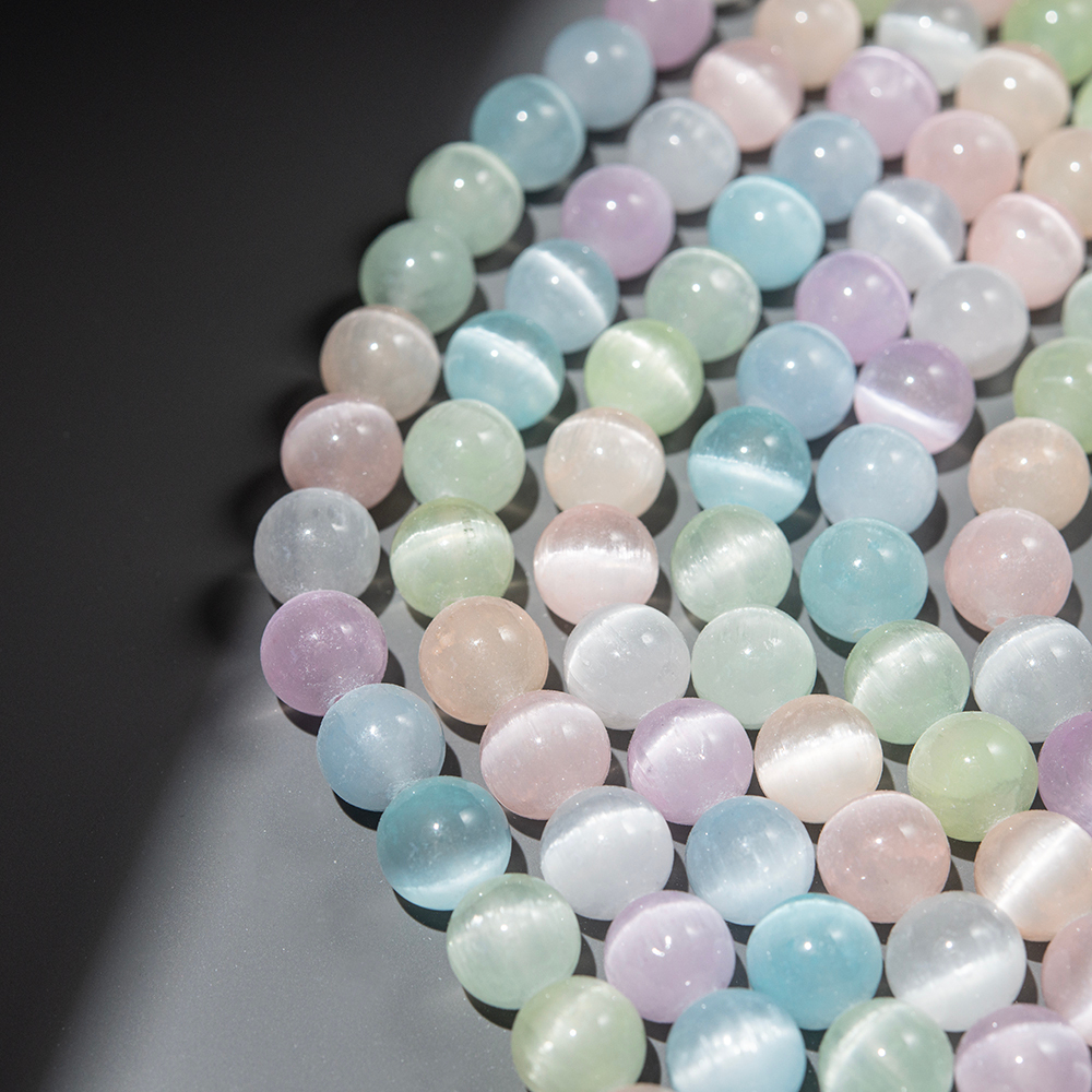 Селенит натуральный "Конфетки", шар, 10,2мм