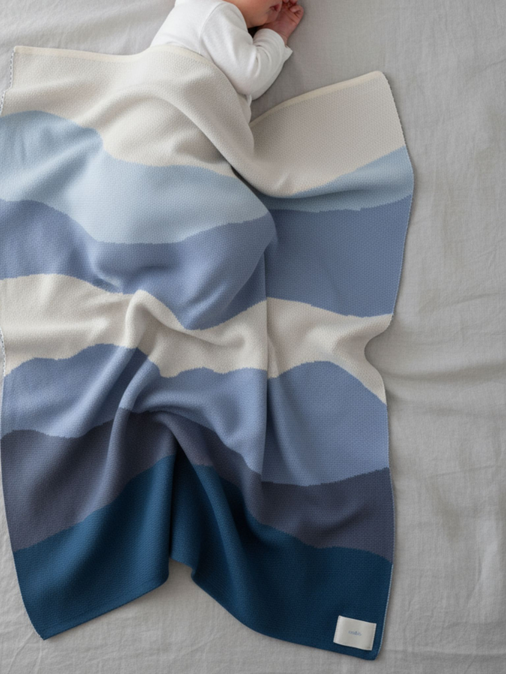 Вязанный плед Горы