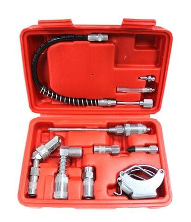 Набор адаптеров-переходников для смазочного шприца, 10пр. Forsage F-D1021