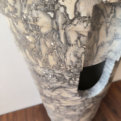 Раковина напольная из мрамора Pedestal Doreng Spiral MN-03221 (45*45*90 см)