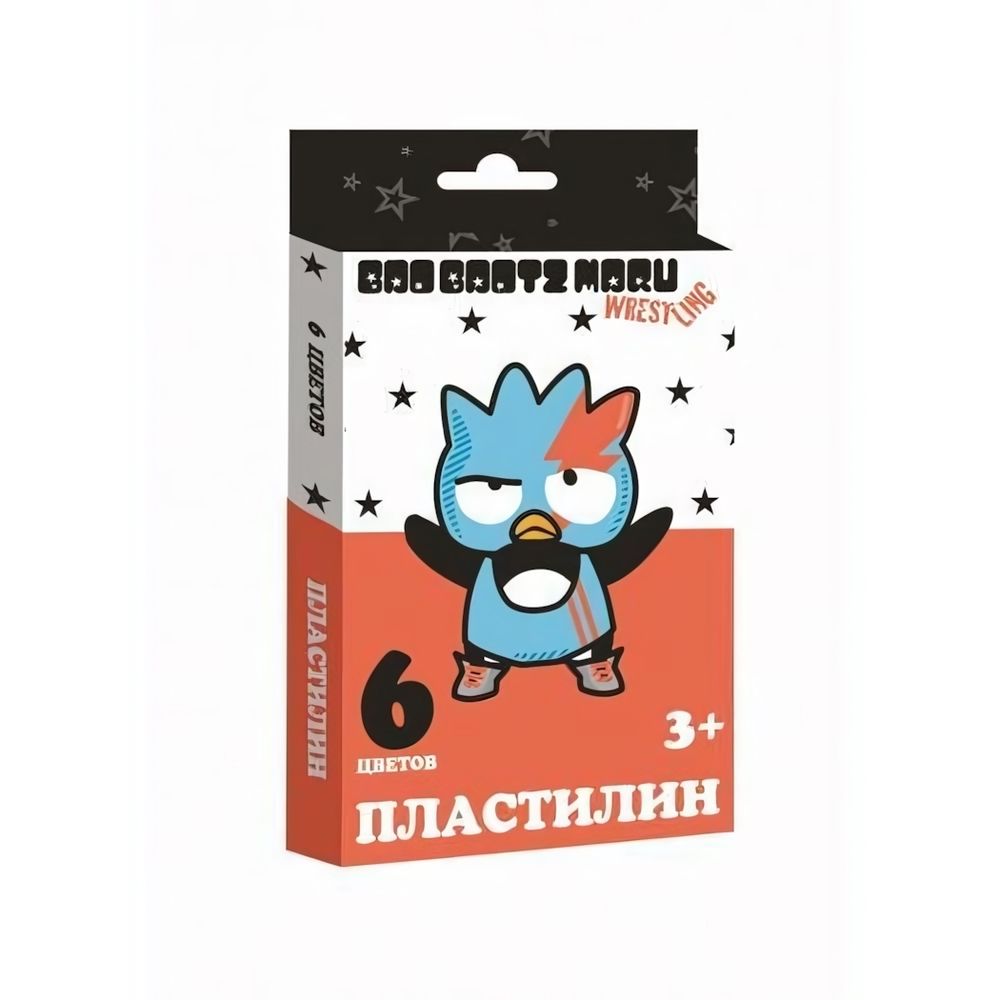Пластилин &quot;BadBadtzMaru&quot; 6 цветов, 120 гр, со стеком (Центрум)