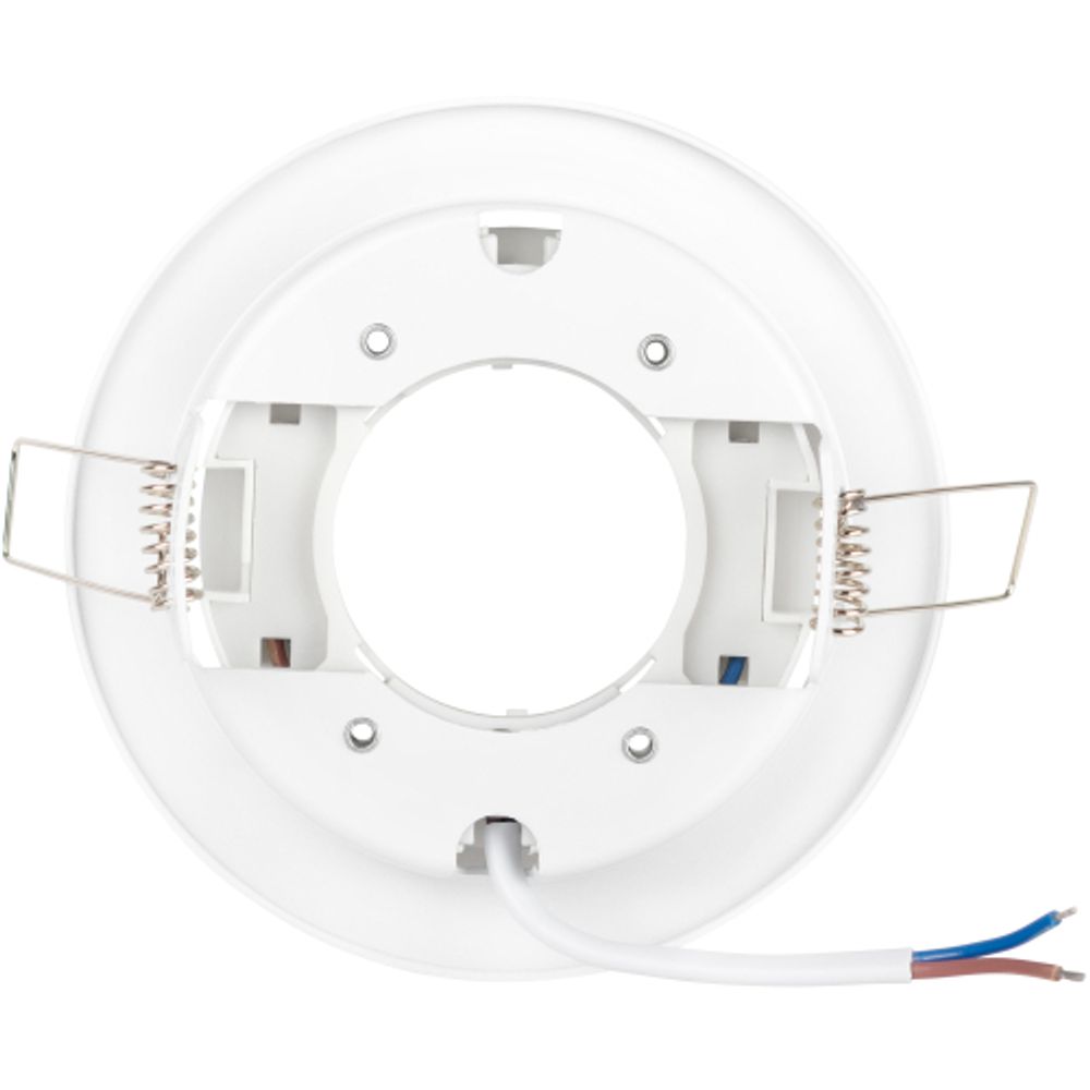 KL 77 AL/WH /1 Светильник ЭРА под лампу Gx53,220V, 13W, серебро/белый | Встраиваемые светильники Для ламп GX53