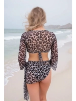 купальник раздельный с парео и накидкой комплект для пляжа