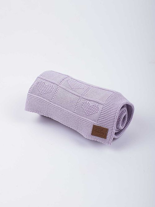 Плед вязаный хлопковый 