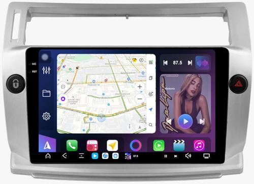 Магнитола для Citroen C4 2004-2011 - FarCar S500-TS20 монитор 9.5" 2K QLED на Android 14, Быстрейшая, CarPlay, 4G SIM-слот