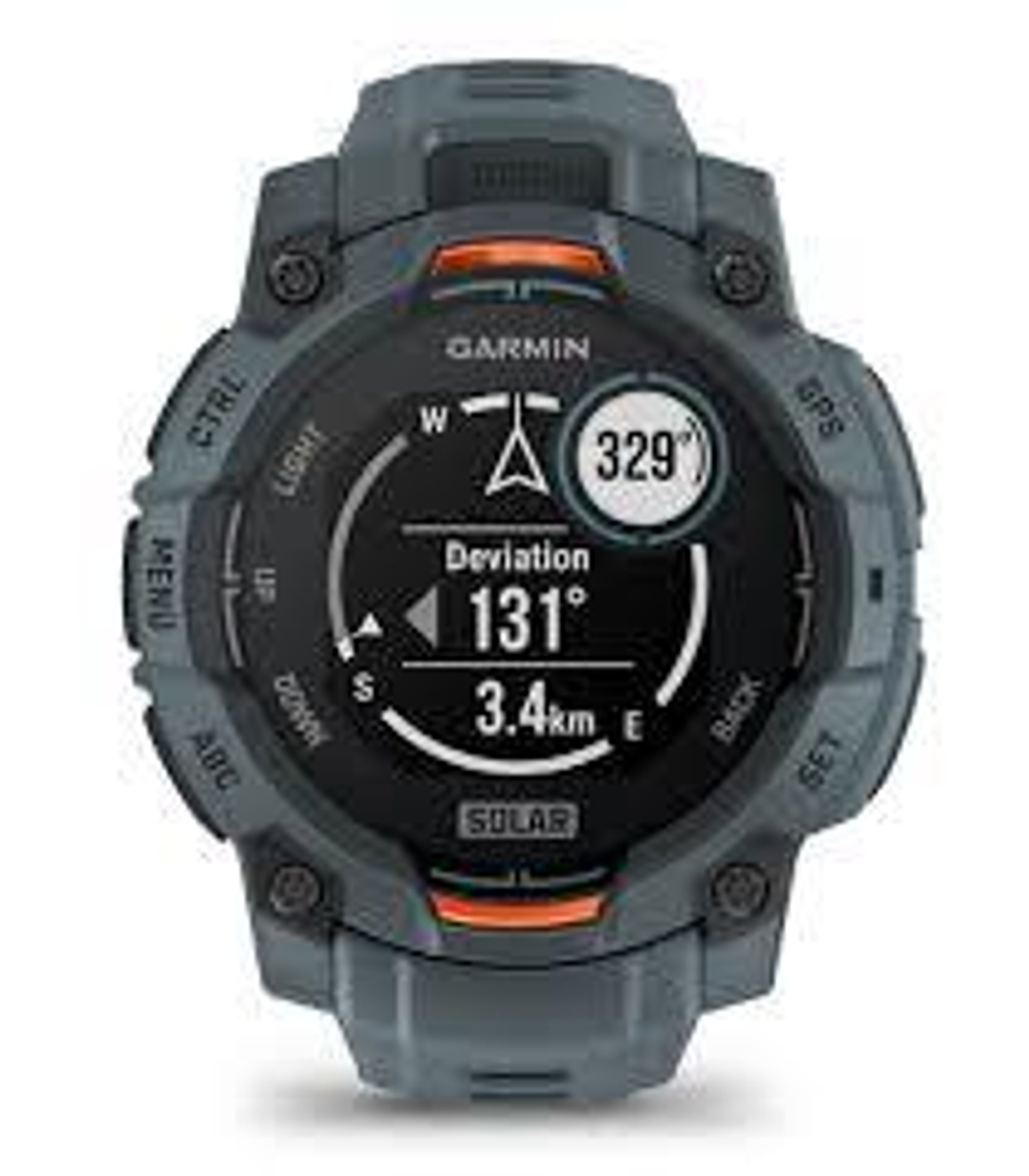 Смарт-часы INSTINCT 3, Solar, 45 mm серый силиконовый браслет, 010-02934-01