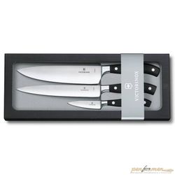Набор для кухни Victorinox 3 кованных ножа 90-200-200мм зат прямая черный в коробке (7.7243.3)