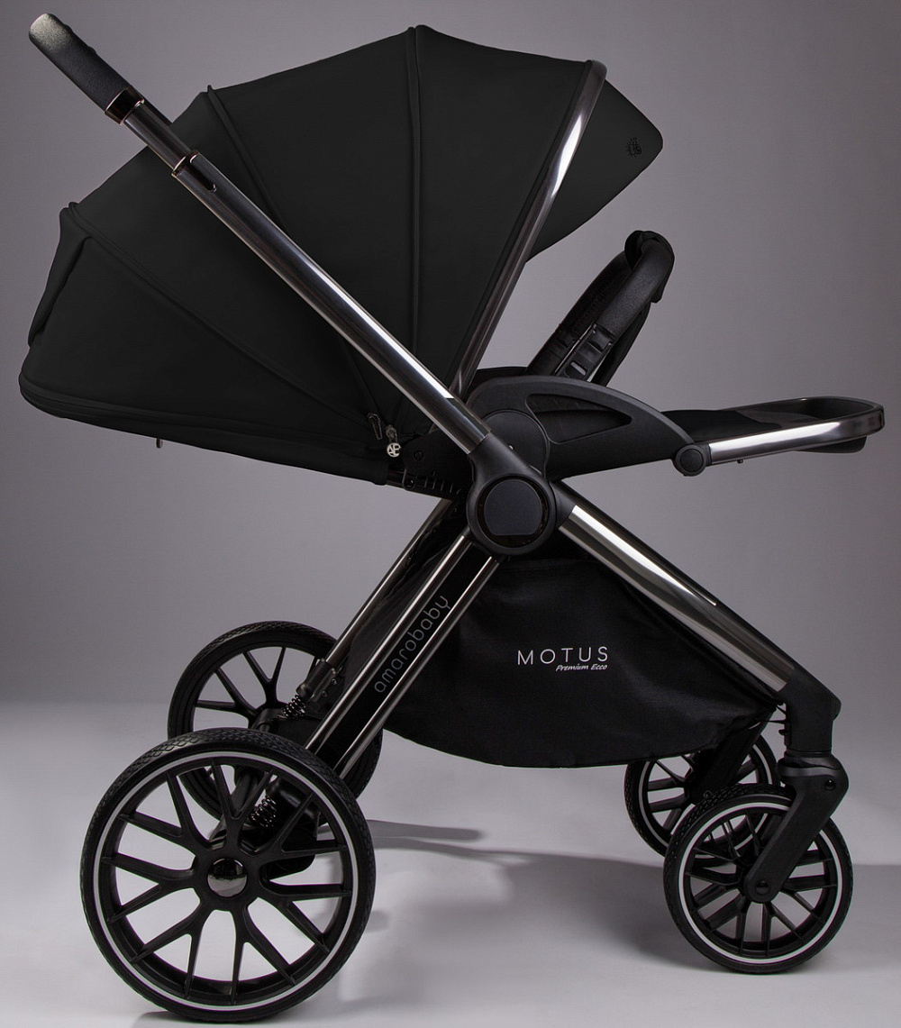 Детская коляска AmaroBaby Motus Premium Ecco 3 в 1 черный