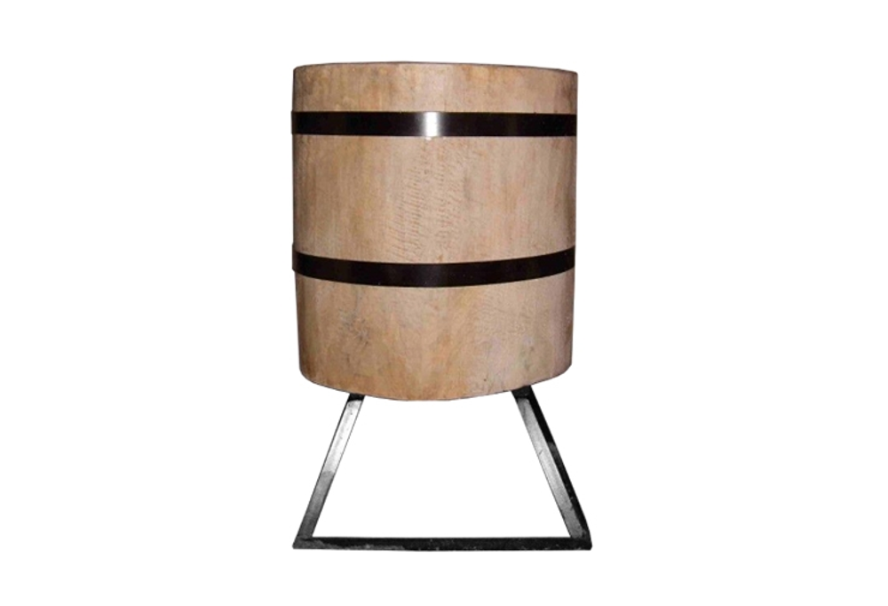 Колода разрубочная дуб D50-59см H50см+подст. металН30