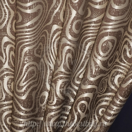 Шторы для спальни:   Патерн (арт. А30-512-3)  - (200х270)х2 см. - коричневый