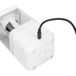 Точилка DELI "71202" электрическая, 1 отверстие, с контейнером, белая