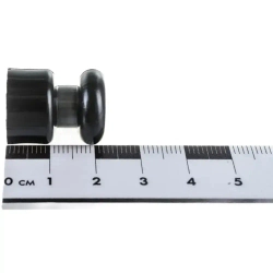 Изолятор для декоративного расположения витых проводов D 17,5 мм, H 22,5 мм "РЕТРО", 10шт, черный