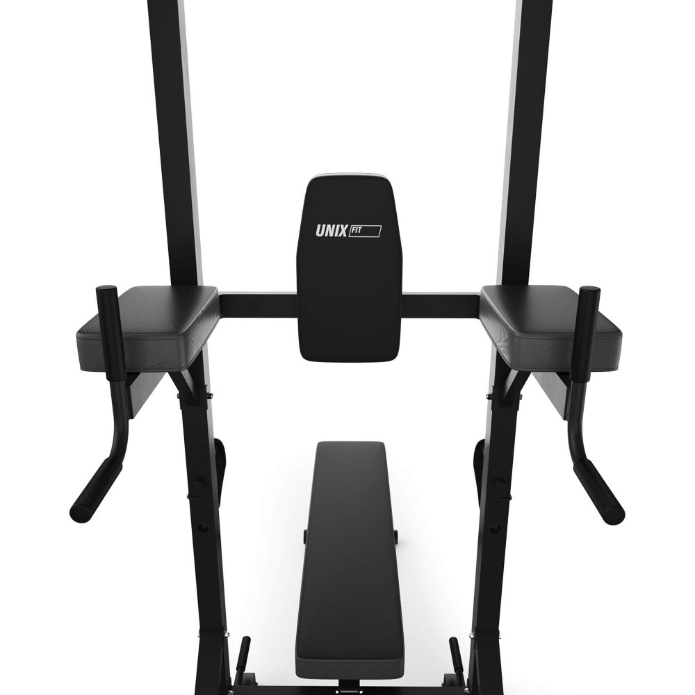 Турник-пресс-брусья со скамьей UNIX Fit POWER TOWER 120P