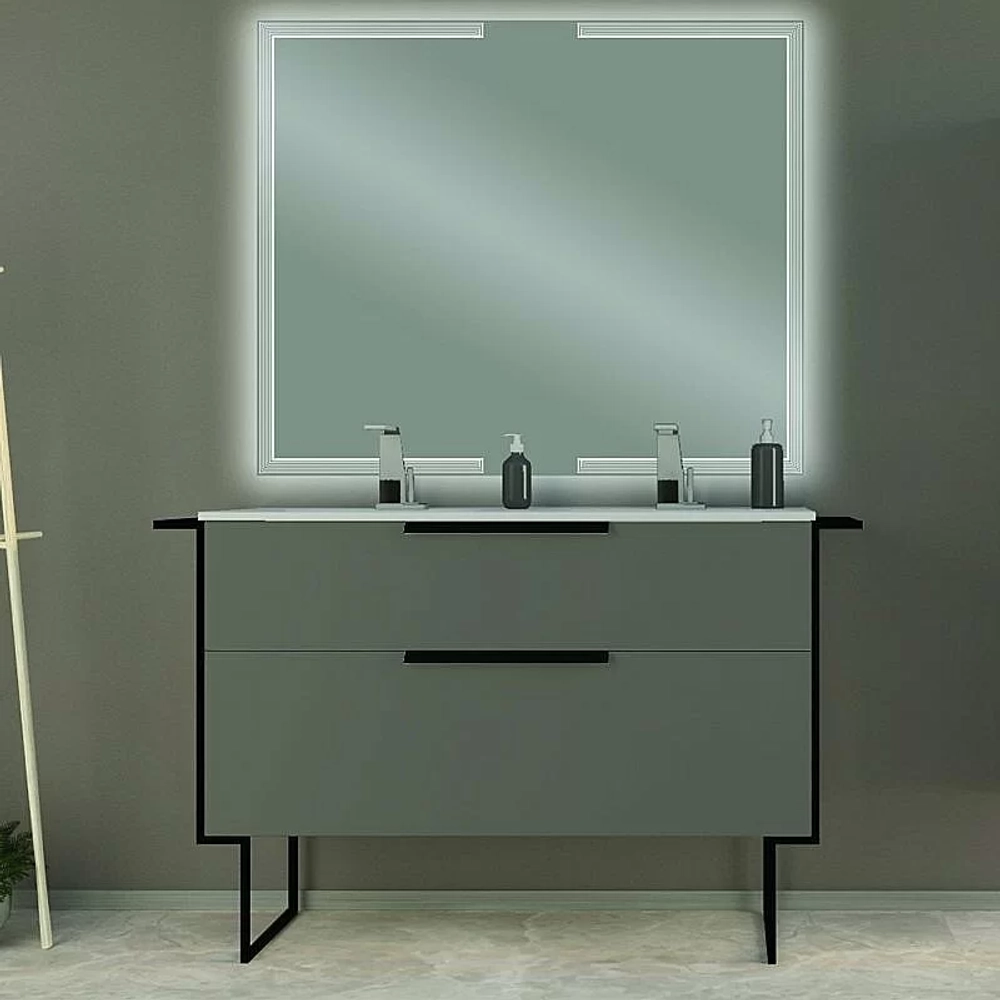 Тумба с раковиной Cezares URBAN 120 55163 120 Grigio opaco