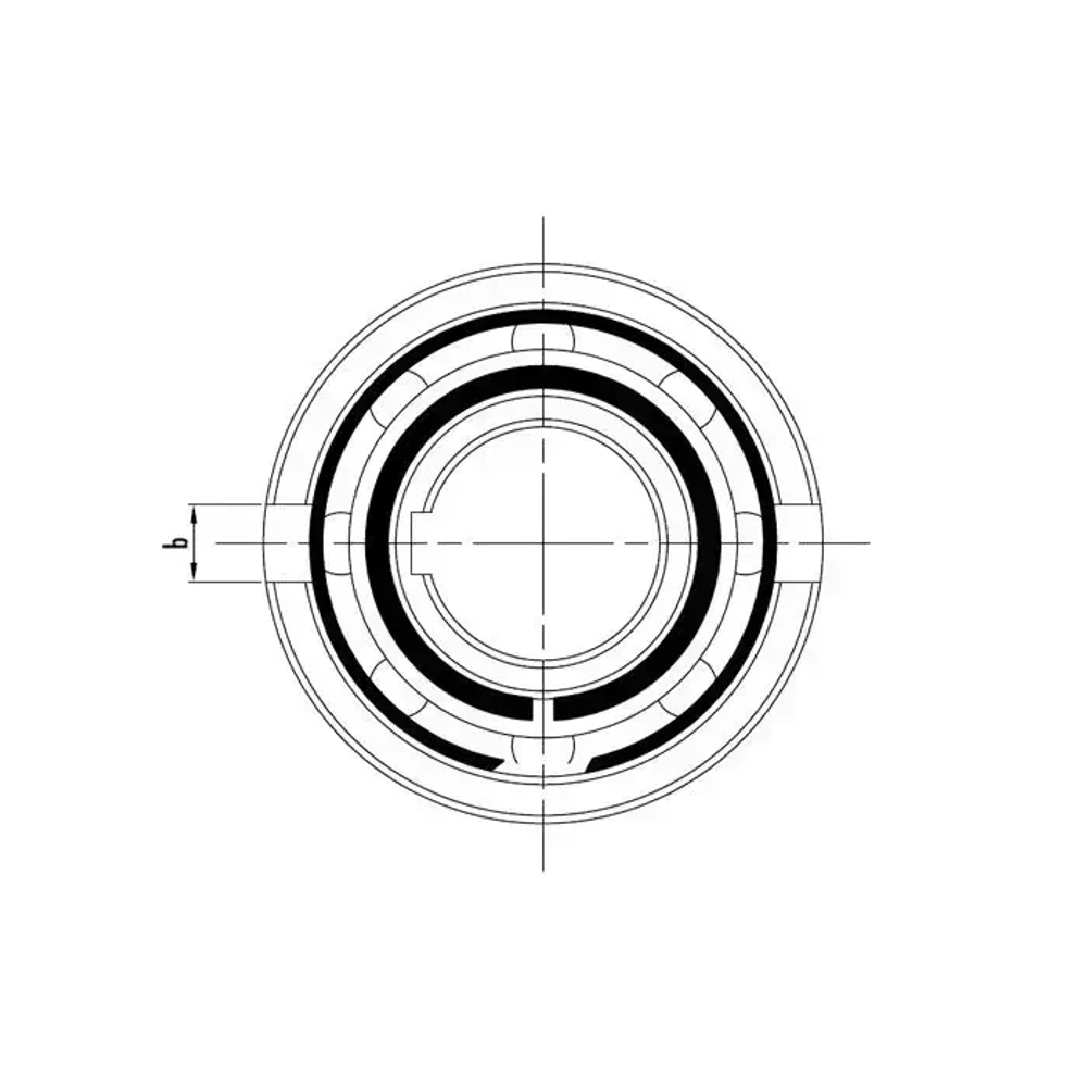 Обгонная муфта USNU40 (ASNU40) ISKRA