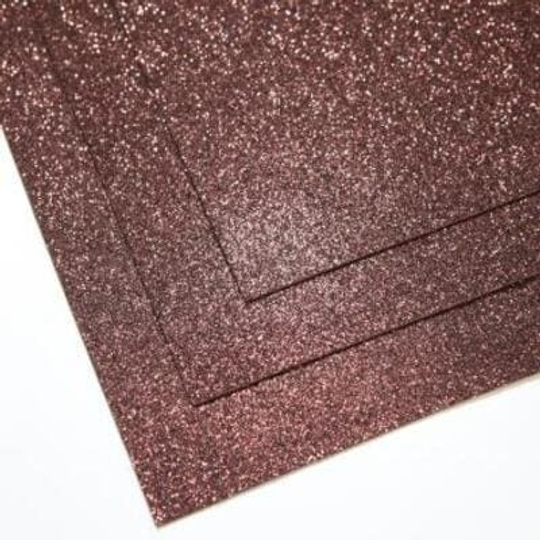 Фоамиран глиттерный 60х70 см толщина 1,5 мм (Шоколад)