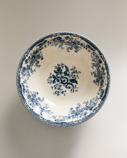 Zara Home миска из фаянса, цвет синий, 18.5 см · 2460/211
