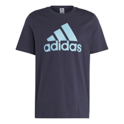 Мужское теннисное поло adidas Essentials Single Jersey Big Logo T-Shirt Men - Dark Blue, Turquoise