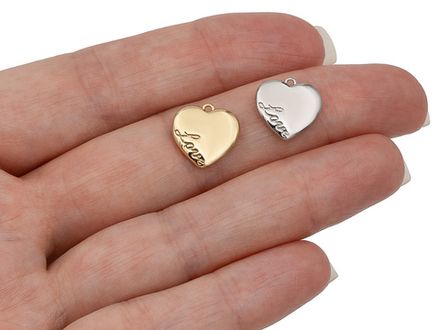 Подвеска "Сердце. Love" 12мм