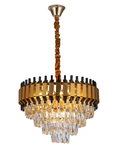 26021/6+3 BLACK+GOLD (1) Люстра (RL)