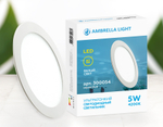 Ультратонкий светильник DLR 5W 4200K 185-250V (50W) (D80mm/A70mm)