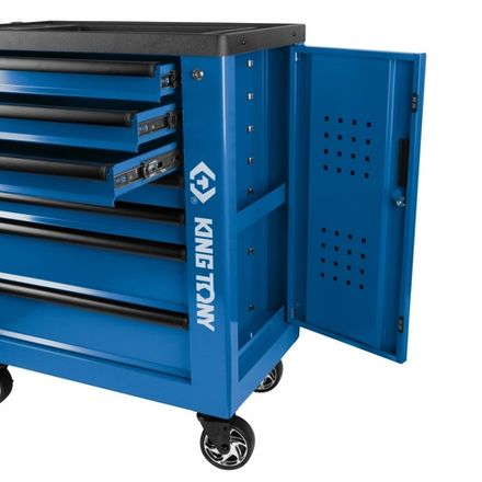 Цена на KING TONY (87G38-7B-B) Тележка инструментальная, 7 выдвижных ящиков, "PROFESSIONAL", синяя