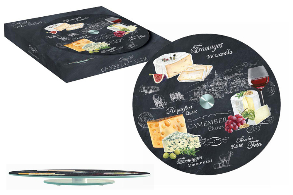Блюдо 32см вращающееся Мир сыров Easy Life