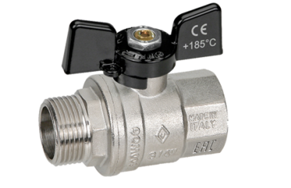 Bugatti Кран шаровый 1" г. ш. (бабочка)