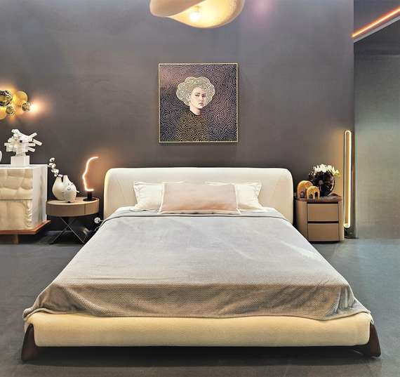 Кровать Softbay под матрас 180х200 см, белое букле