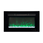 Электрический очаг Real Flame Alpha Crystal (с кристаллами, обогрев, пульт ду)