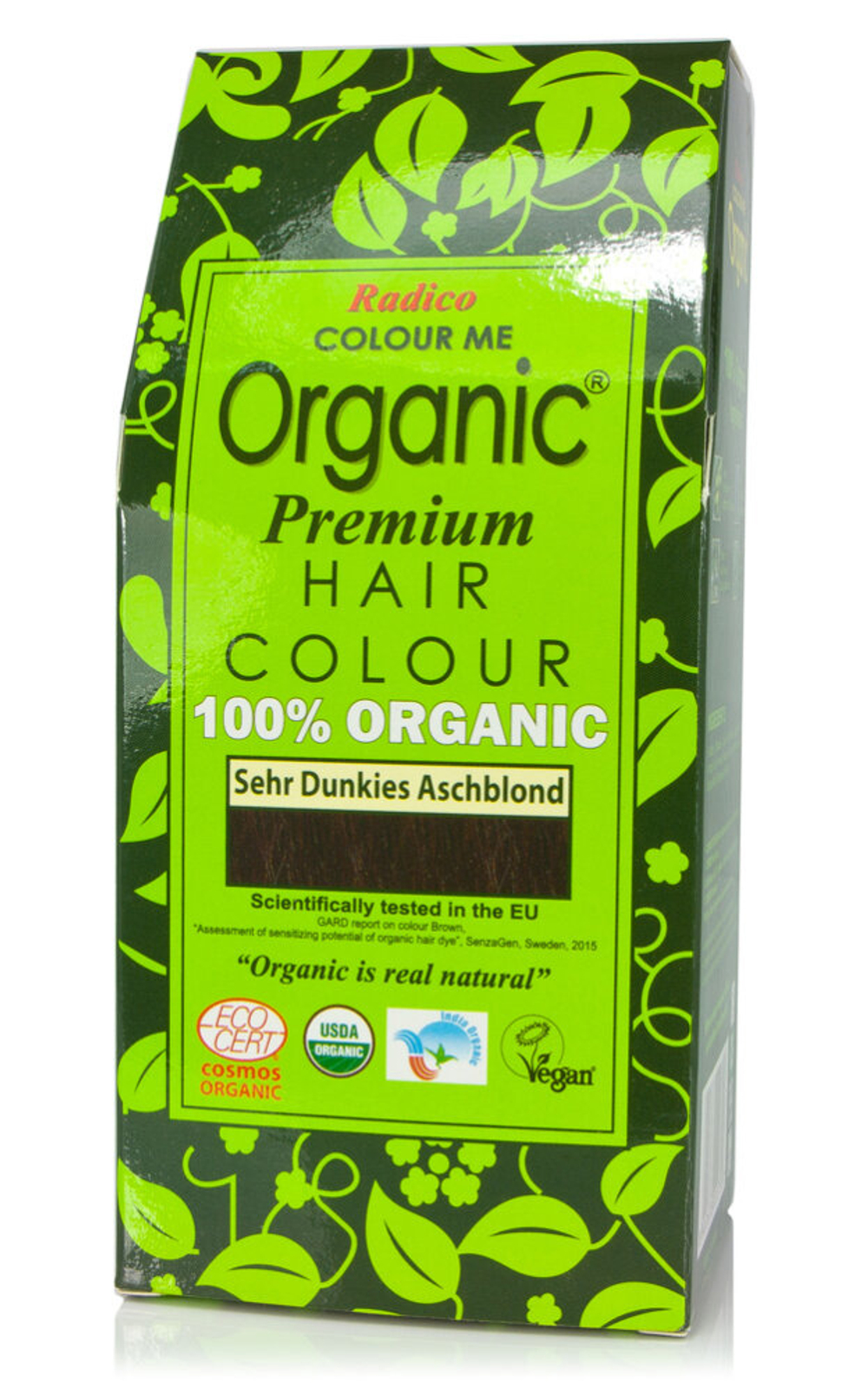 Краска для волос Radico на растительной основе, очень тёмно-пепельный блонд, 100 гр