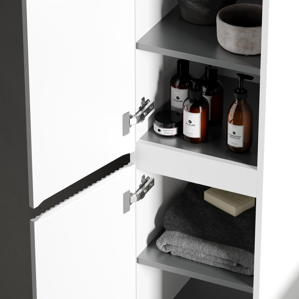 Шкаф-пенал Sancos Snob R подвесной, Bianco 350х350х1650