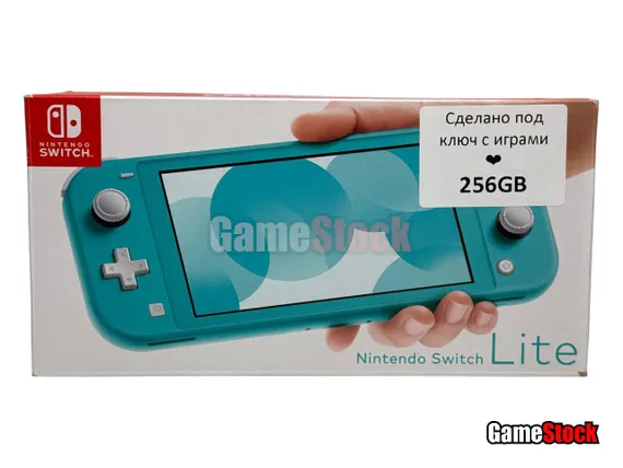 Игровая приставка Nintendo Switch Lite 32GB Turquoise Бирюзовый (Новый) + Чип + 256GB
