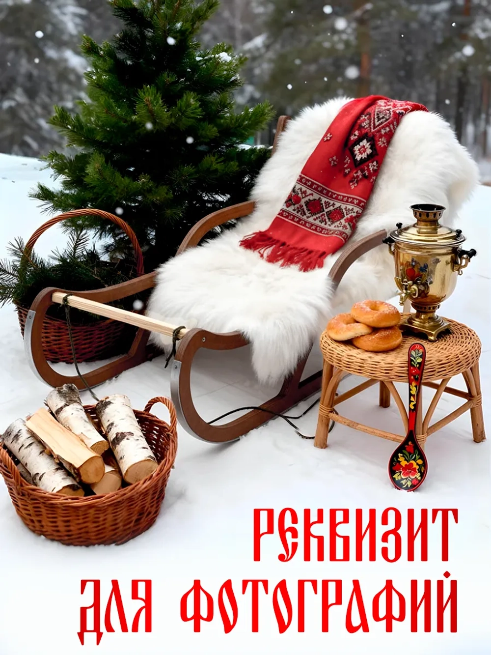 Санки деревянные