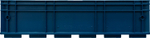 Ящик 6415 R-KLT 594х396х147,5, объем 21.1, синий, код:20838