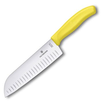Нож Victorinox сантоку 170 мм желтый (6.8526.17L8B)