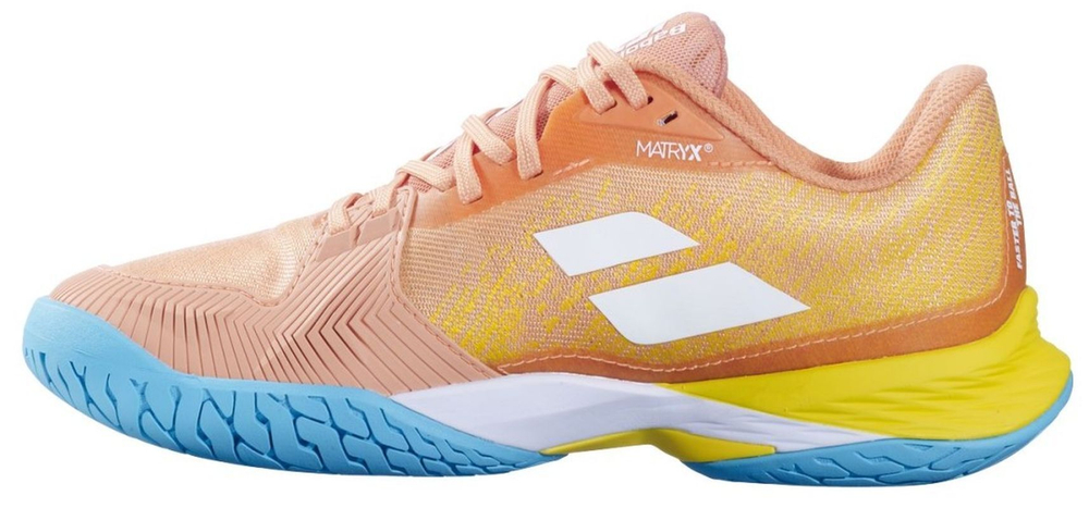 Женские Кроссовки теннисные Babolat Jet Mach 3 All Court - coral/gold fusion