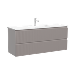 Тумба подвесная SANCOS Snob R 1195х390х500, c двумя ящиками оснащенными доводчиками, Doha Soft, арт.SNR120/39SM