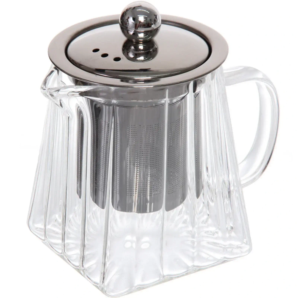 Чайник заварочный стеклянный 350мл «Bella cucina», трапеция