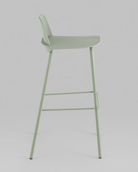 Стул барный Mist серо-зеленый