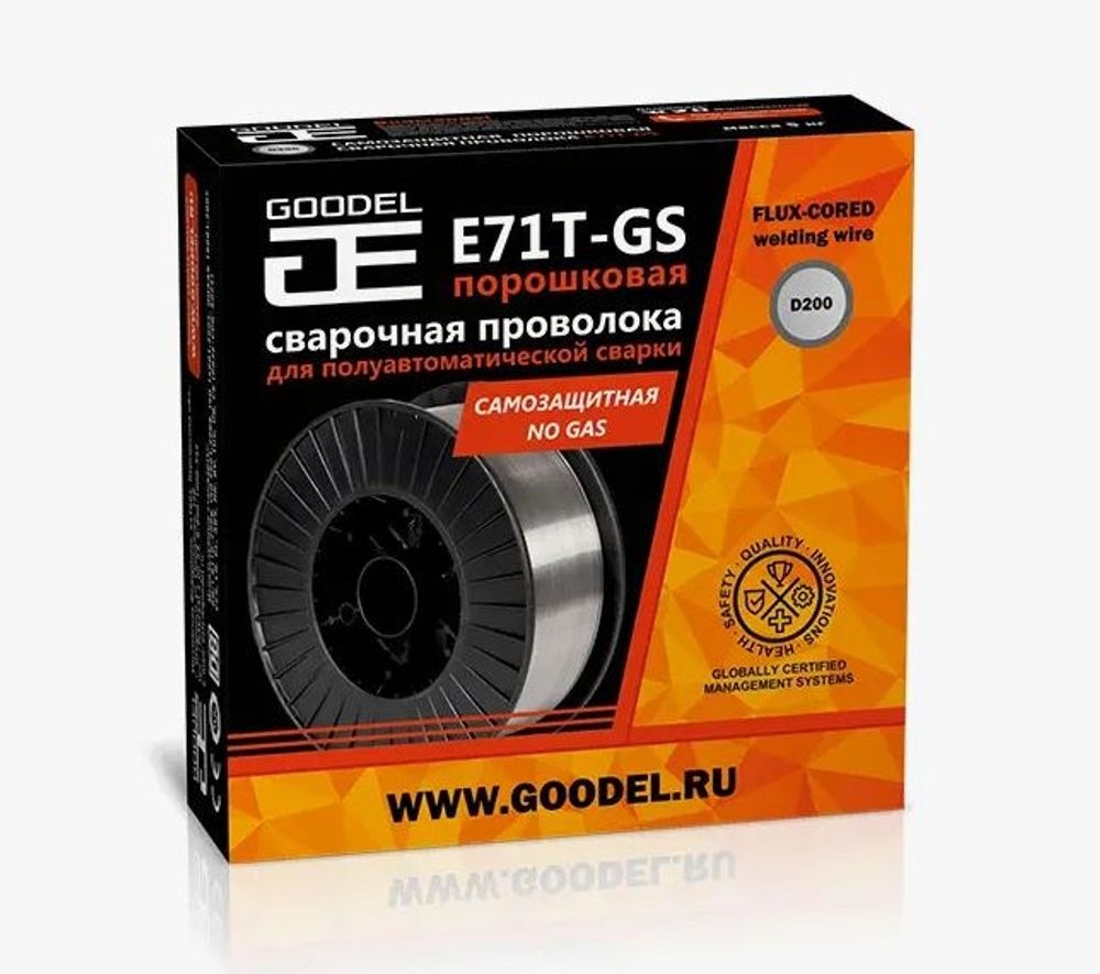 Проволока порошковая E71T-GS 0,8 мм (1,0 кг; D100) GOODEL (JULI)