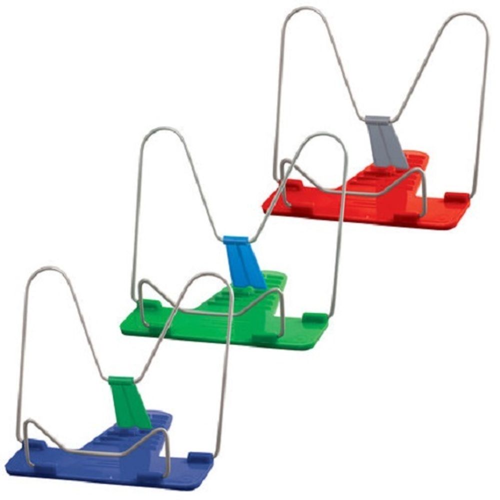 Подставка для книг, пластиковый корпус, пластиковый упор, Пифагор Классик, в ассортименте