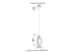 Светильник подвесной Crystal Lux FLOWERS SP1