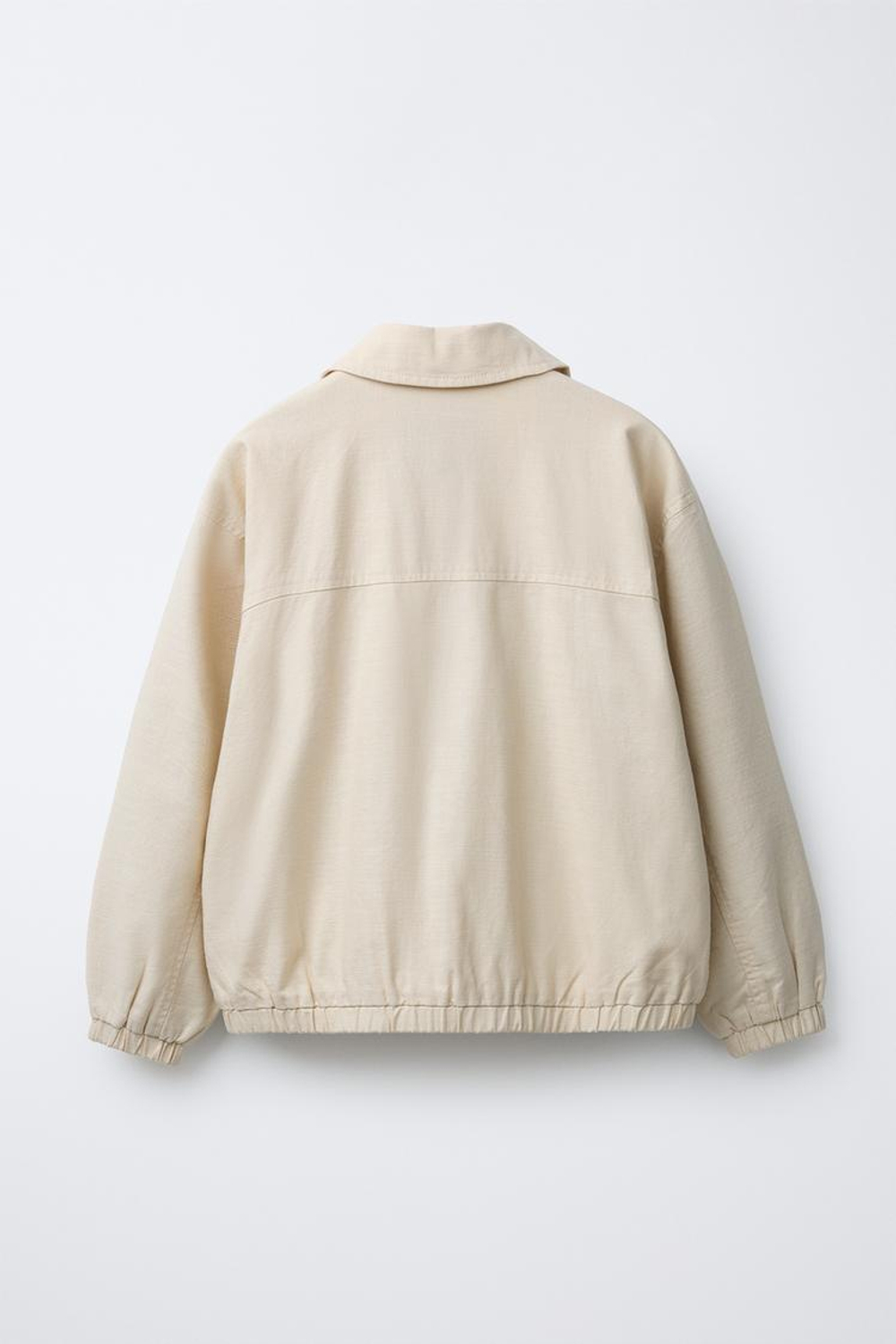 ZARA КУРТКА-БОМБЕР, СВЕТЛО-БЕЖЕВЫЙ