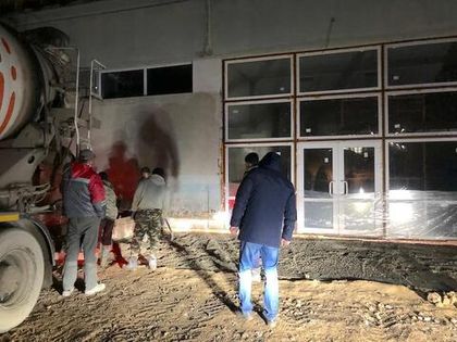 Бетонирование входной группы