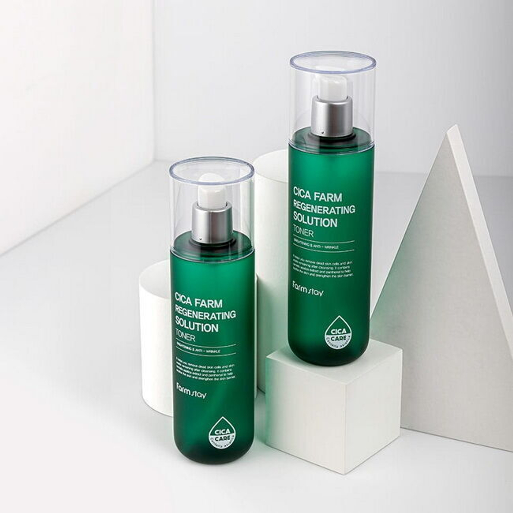 Тонер с центеллой азиатской FarmStay Cica Farm Regenerating Solution Toner, 200мл