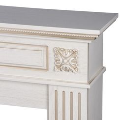 Каминокомплект: Очаг Electrolux EFP/P-4220LS, портал Siena 42/40/36, сл. кость с зол. патиной