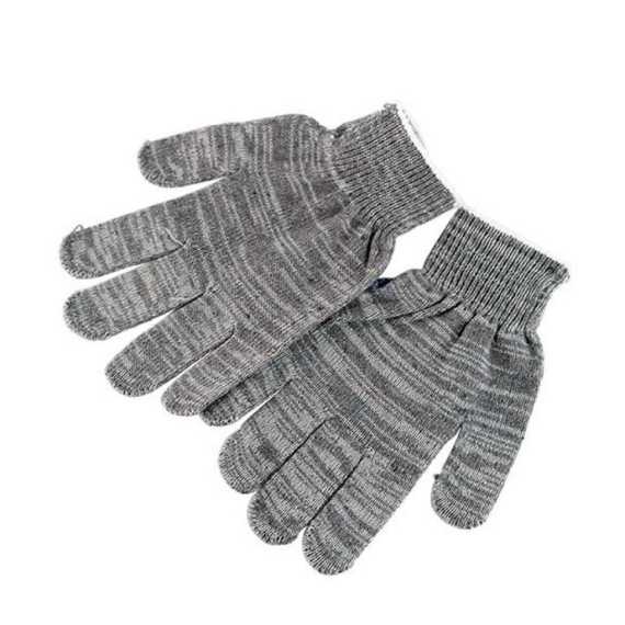 Перчатки хб, 10 класс  6-ти нитка (графит)